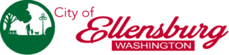 City of Ellensburg logo on the home page of the website